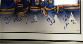 2006 Sweden Gold Medal Red Wings Autographed 16x20 Framed