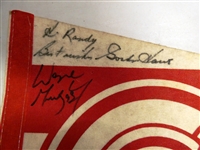 Wayne Gretzky & Gordie Howe Autographed Pennant