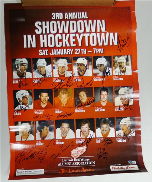 Showdown in Hockeytown Autographed 18x24 Poster