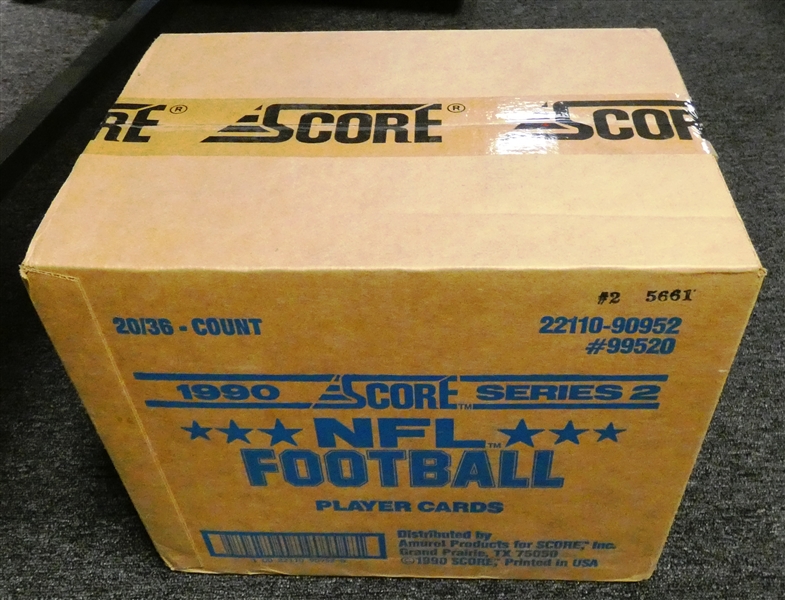 1990 Score Football Series 2 Wax Case