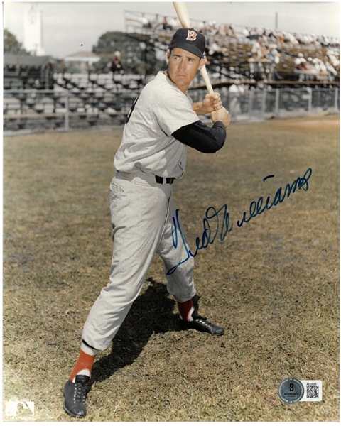 Ted Williams Autographed 8x10