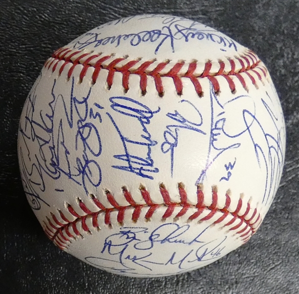 2003 Detroit Tigers Team Signed Baseball (119 Losses)