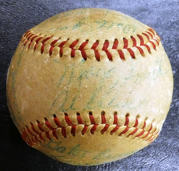 1970 Detroit Tigers Team Signed Baseball