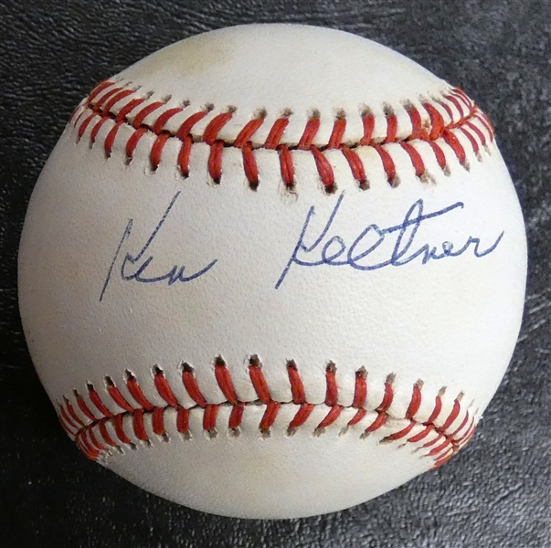 Ken Keltner Autographed Baseball