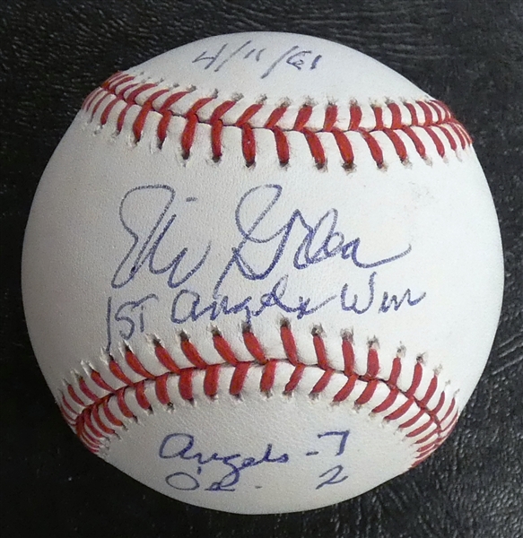 Eli Grba Autographed Baseball