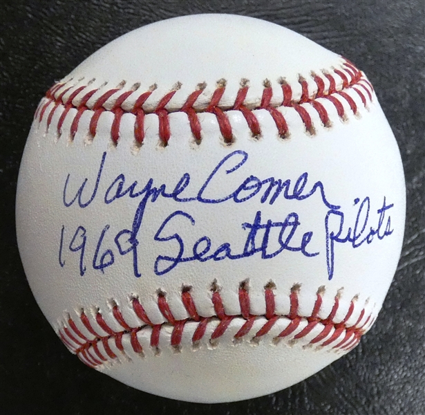 Wayne Comer Autographed Baseball