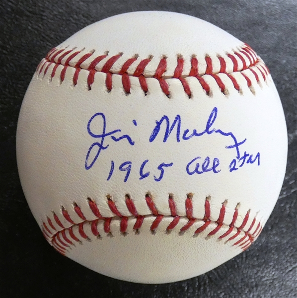 Jim Maloney Autographed Baseball