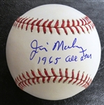 Jim Maloney Autographed Baseball