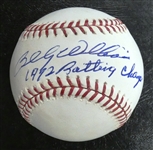 Billy Williams Autographed Baseball 