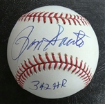 Ron Santo Autographed Baseball