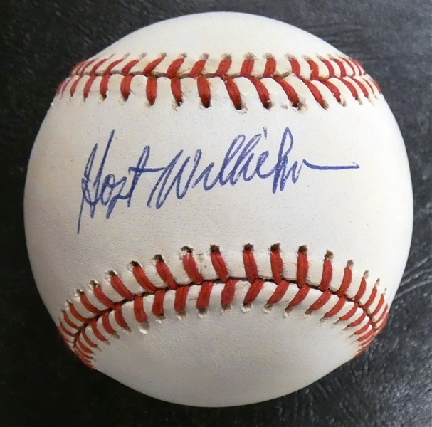 Hoyt Wilhelm Autographed Baseball