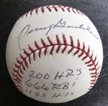 Oscar Gamble Autographed Baseball