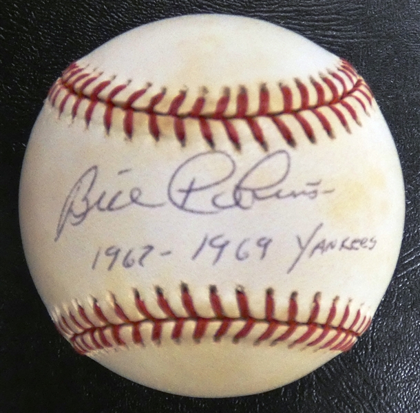 Bill Robinson Autographed Baseball