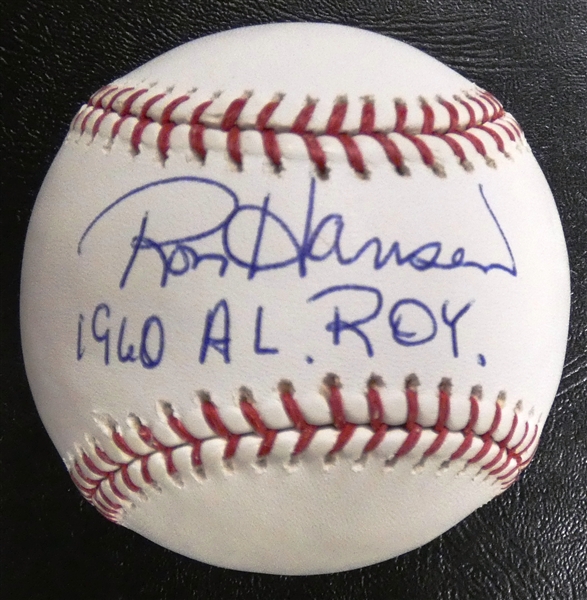 Ron Hansen Autographed Baseball