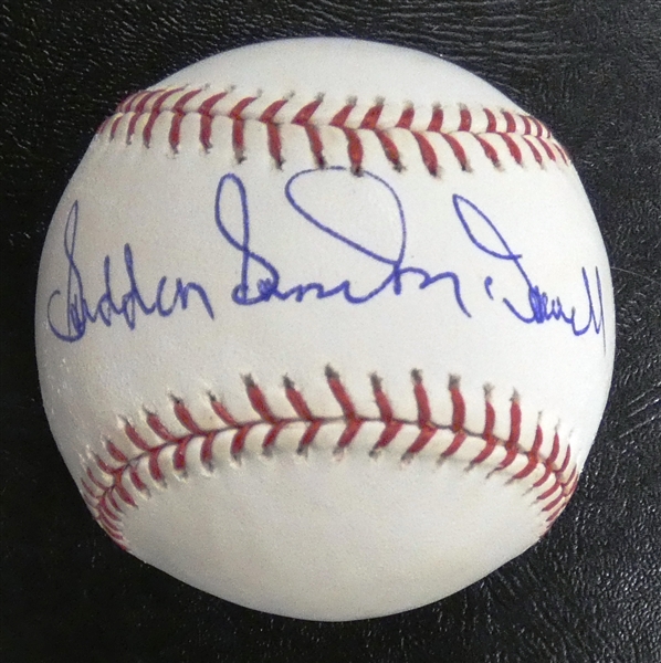 Sam McDowell Autographed Baseball