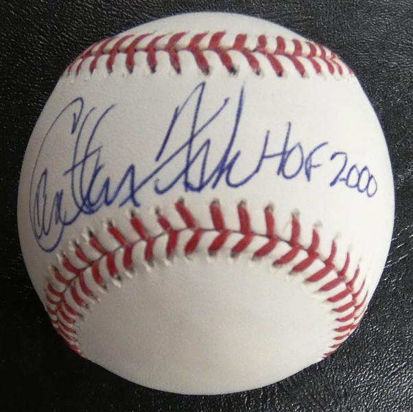 Carlton Fisk Autographed Baseball