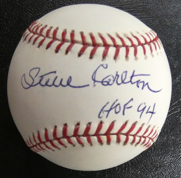 Steve Carlton Autographed Baseball