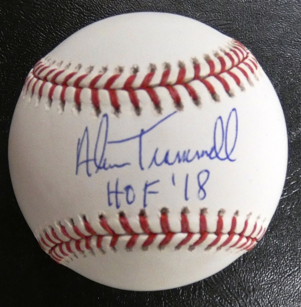 Alan Trammell Autographed Baseball