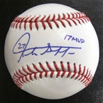 Giancarlo Stanton Autographed Baseball w/ 17 MVP