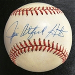 Jim Catfish Hunter Autographed Baseball