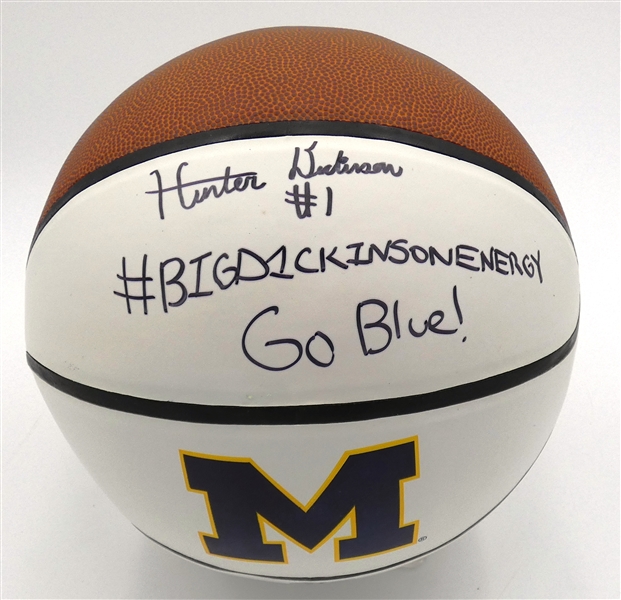 Hunter Dickinson Autographed Basketball