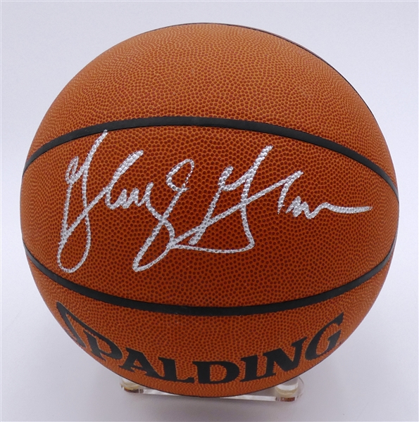 George Gervin Autographed Basketball