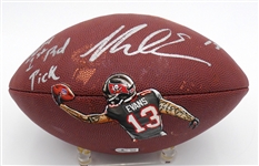 Mike Evans Autographed Hand Painted Football