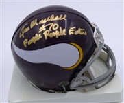 Jim Marshall Autographed Vikings Mini Helmet