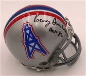 Kenny Houston Autographed Oilers Mini Helmet