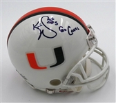 Kevin Williams Autographed Miami Mini Helmet