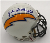 John Hadl Autographed Chargers Mini Helmet