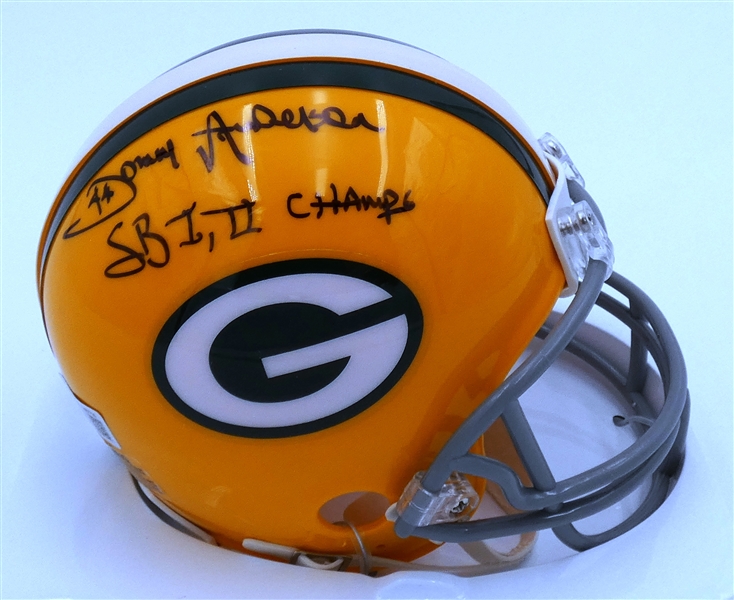 Donny Anderson Autographed Packers Mini Helmet