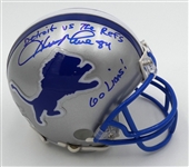 Herman Moore Autographed Lions Mini Helmet