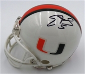 Edgerrin James Autographed Miami Mini Helmet