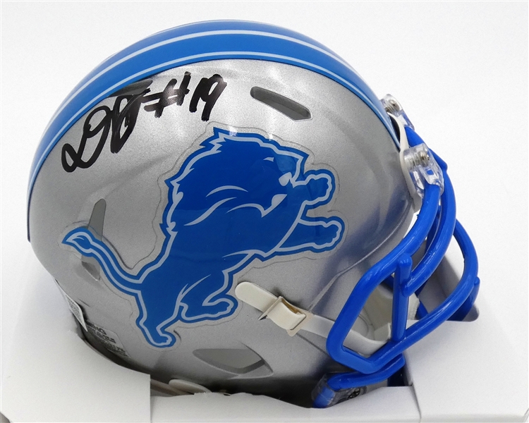 Donovan Peoples-Jones Autographed Lions Mini Helmet