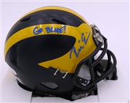 Rich Eisen Autographed Michigan Mini Helmet