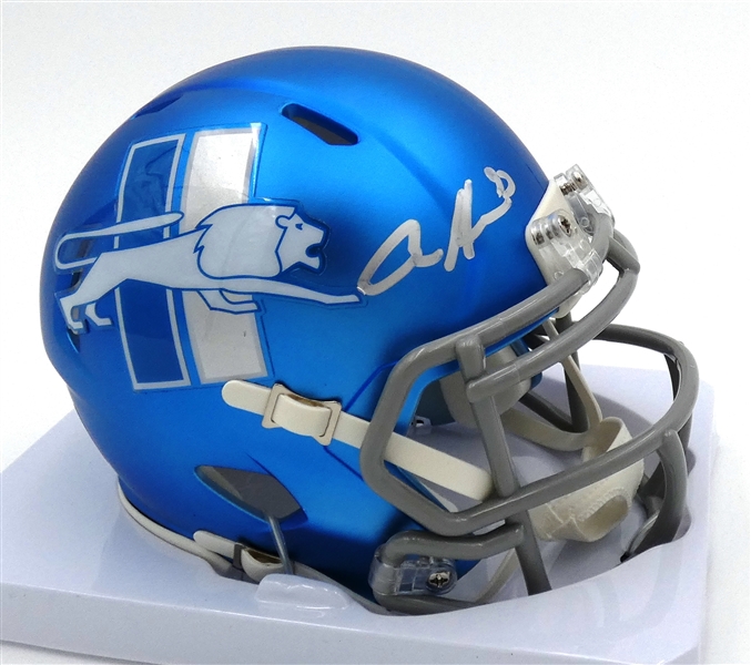 Aidan Hutchinson Autographed Lions Mini Helmet