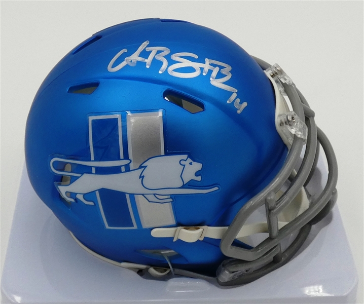 Amon-Ra St. Brown Autographed Lions Mini Helmet