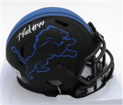 Malcolm Rodriguez Autographed Lions Mini Helmet
