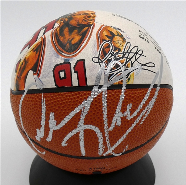 Dennis Rodman Autographed Mini Basketball