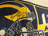 Braylon Edwards Autographed Michigan Pennant