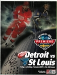 Hanrik Zetterberg & Paul Kariya Autographed Swedish Program
