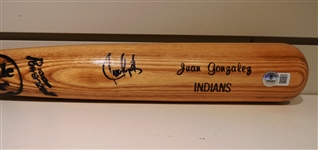 Juan Gonzalez Autographed Bat