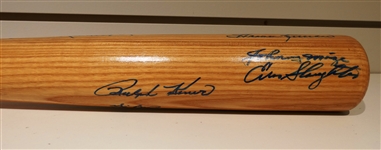 Hall of Famers Autographed Bat