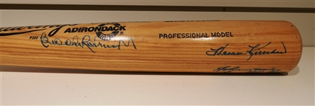 Hall of Famers Autographed Bat