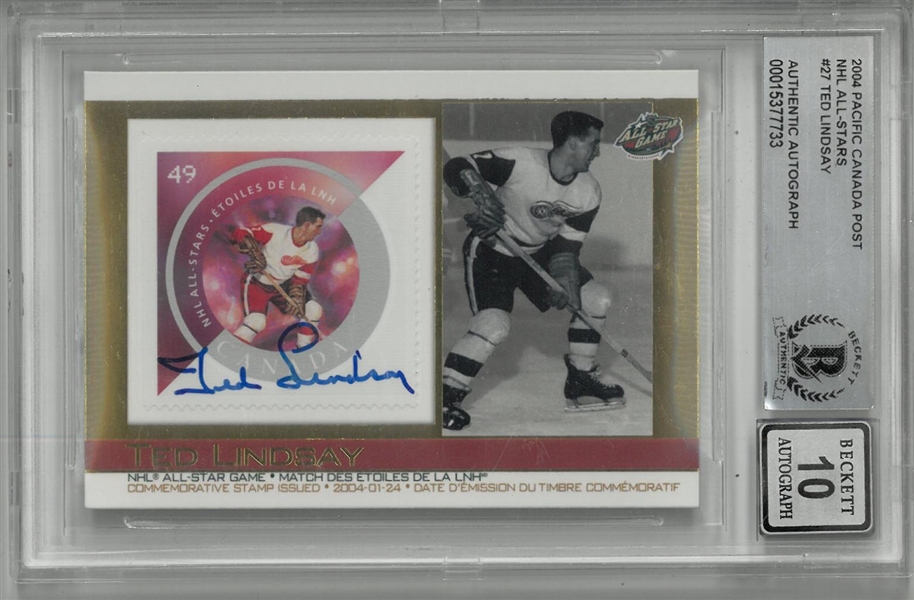 Ted Lindsay Autographed 2004 Pacific