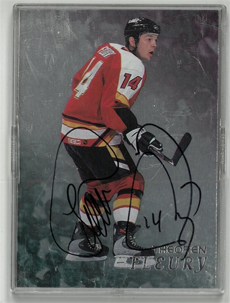 Theo Fleury Autographed Be a Player