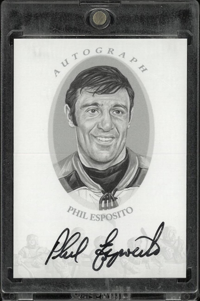 Phil Esposito Autographed 2010 In the Game