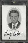 Harry Sinden Autographed 2010 In The Game