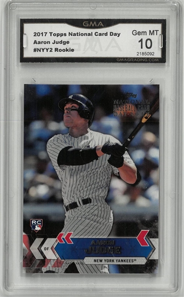 Aaron Judge 2017 Topps Natl Card Day Rookie Card